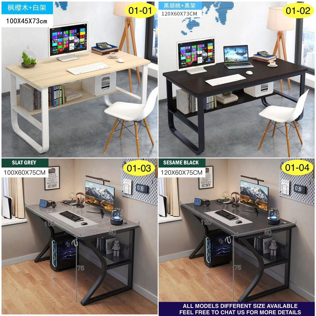 Computer Table | Study Table | Modern Home Table | Students Table | Basic Computer Table | 10044 (Category: Tables & Sets) located in Singapore. Submitted by _purple.com (Listing ID 1457652968, Image 3). Description: 🏆Authentic Professional Seller Approved By Carousell🏆 🔥Hot Selling Computer Table SG Ready Stocks🔥 🚚 Free Delivery Within 1 to 2 Working days Price Starting From $74 💬 Feel Free To Chat Us For More Details and Models .