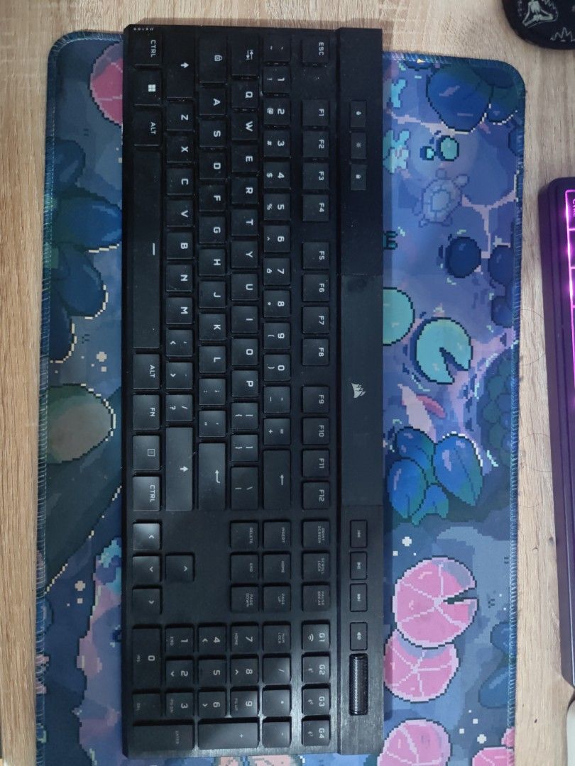 Corsair K100 Air (Category: Computer Keyboard) located in Manila. Submitted by fuschiacow (Listing ID 1457559914, Image 1). Description: No dongle, no box. with wired, 8.5, good condition. rfs spare keyboard.
