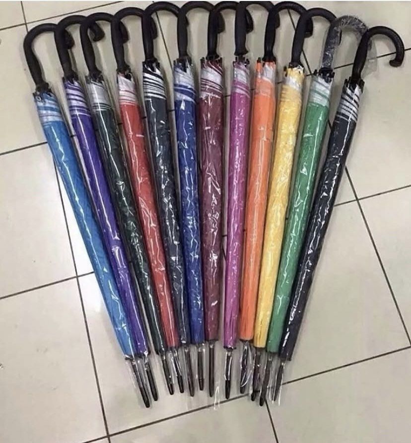 Customized Umbrellas with Logo Print for Giveaways (Category: Umbrellas) located in Caloocan City. Submitted by estrellamanila (Listing ID 1457659207, Image 2). Description: 100 pcs minimum / Prices may vary depending on umbrella type & what kind of printing process Price is per piece.