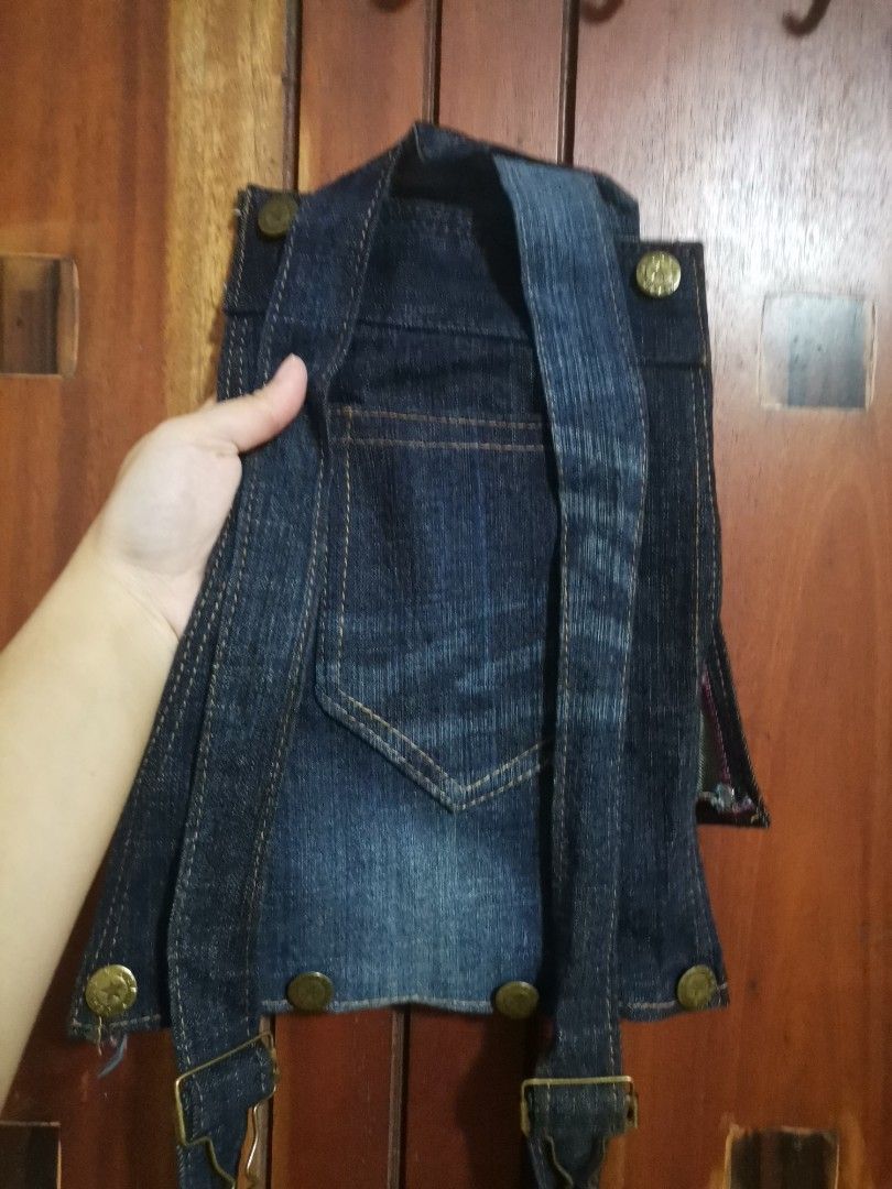 Cute Denim Shorts with Overalls Straps (Category: Shorts) located in Makati City. Submitted by kookybearsstuff (Listing ID 1457641734, Image 3). Description: - Dark wash denim shorts - Cuffed hems - Detachable overall straps with adjustable buckles - Versatile: wear with or without straps - Perfect for a casual, unique look.