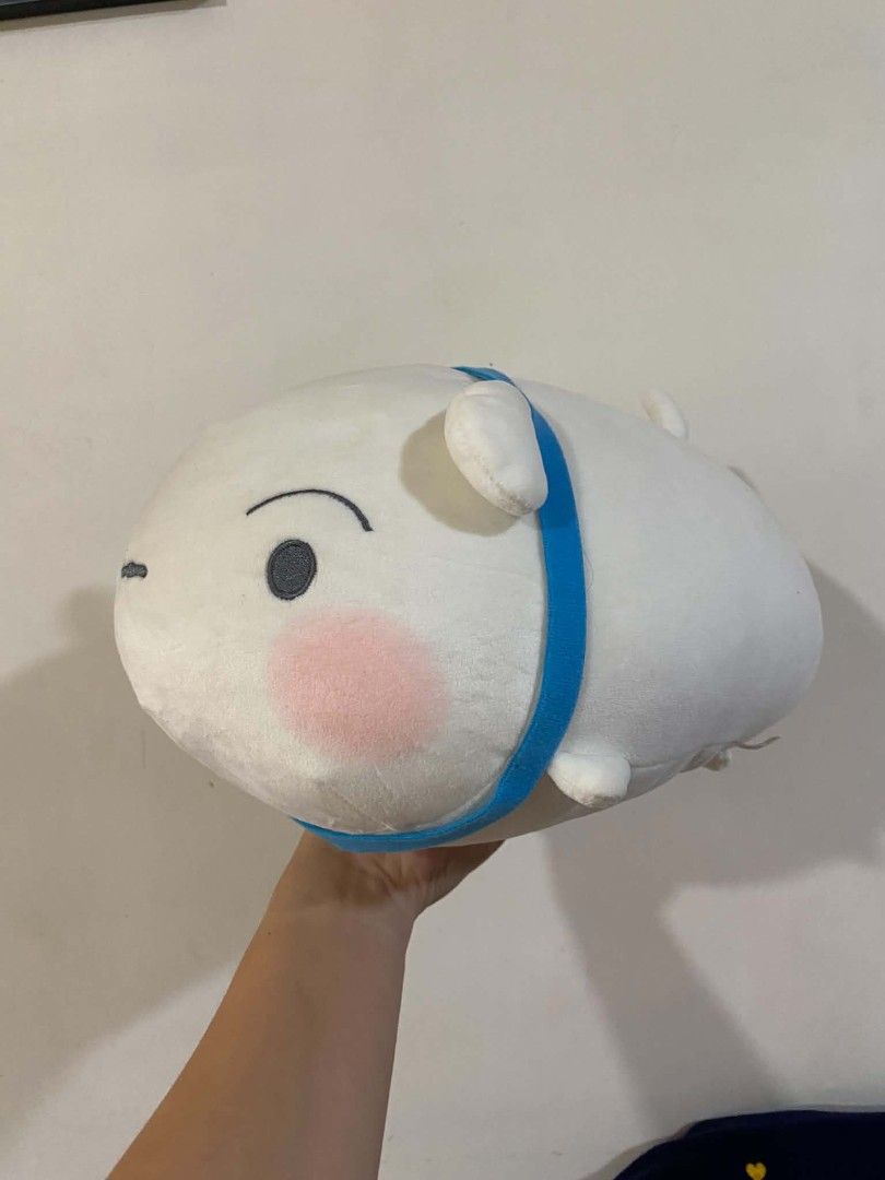 Cute White Plush Toy with Blue Accents (Category: Plushies & Soft Toys) located in Quezon City. Submitted by marcplusclein (Listing ID 1457575710, Image 2). Description: - Super soft and squishy plush toy - Adorable white design with pink cheeks and black eyes - Comes with a blue strap - Ideal for cuddling or as a cute decoration - Perfect for fans of cute characters.