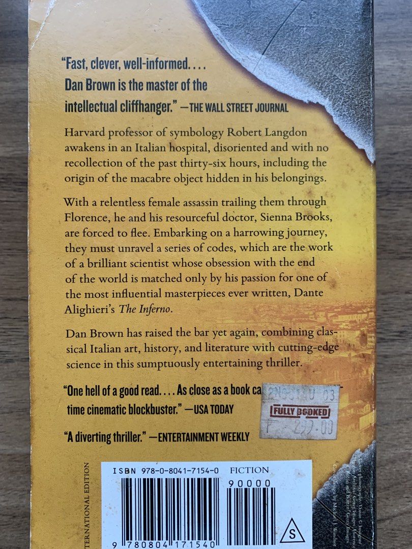 DAN BROWN (Category: Storybooks) located in Paranaque City. Submitted by thingsofold (Listing ID 1457585114, Image 3). Description: DECEPTION POINT (8”x5”) - 75 INFERNO - 150 ❌SOLD THE LOST SYMBOL (HB) - 150 ❌SOLD.
