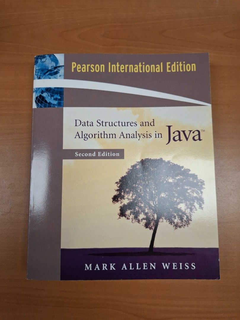 Data Structures and Algorithm Analysis in Java, Second Edition (Category: Textbooks) located in Singapore. Submitted by joeydimples (Listing ID 1457574743, Image 1). Description: - Title: Data Structures and Algorithm Analysis in Java - Author: Mark Allen Weiss - Edition: Second Edition, Pearson International Edition - Content: Comprehensive guide to data structures and algorithms in Java - Ideal for: Computer science students and developers - Re