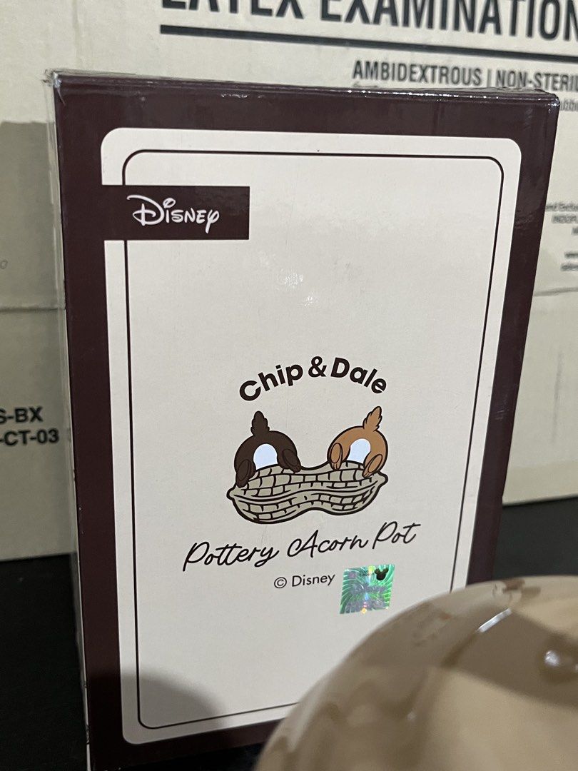 Disney Chip & Dale acorn ceramic jar (Category: Character Goods) located in Lucena. Submitted by aisanolshop (Listing ID 1457666352, Image 2). Description: *w/ minimal manufacturing defects and scratch.