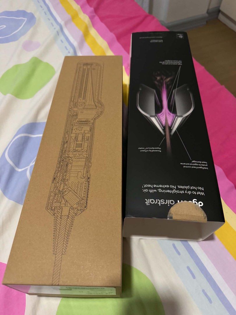 Dyson Airstrait Straightener (Category: Hair) located in Manila. Submitted by 2nds.mnl (Listing ID 1457544863, Image 2). Description: - Dyson Airstrait: Wet to dry hair straightening - Uses powerful airflow, not hot plates - Dries and straightens simultaneously - Intelligent heat control for hair protection - Comes with original box and packaging - Ideal for quick and efficient styling.