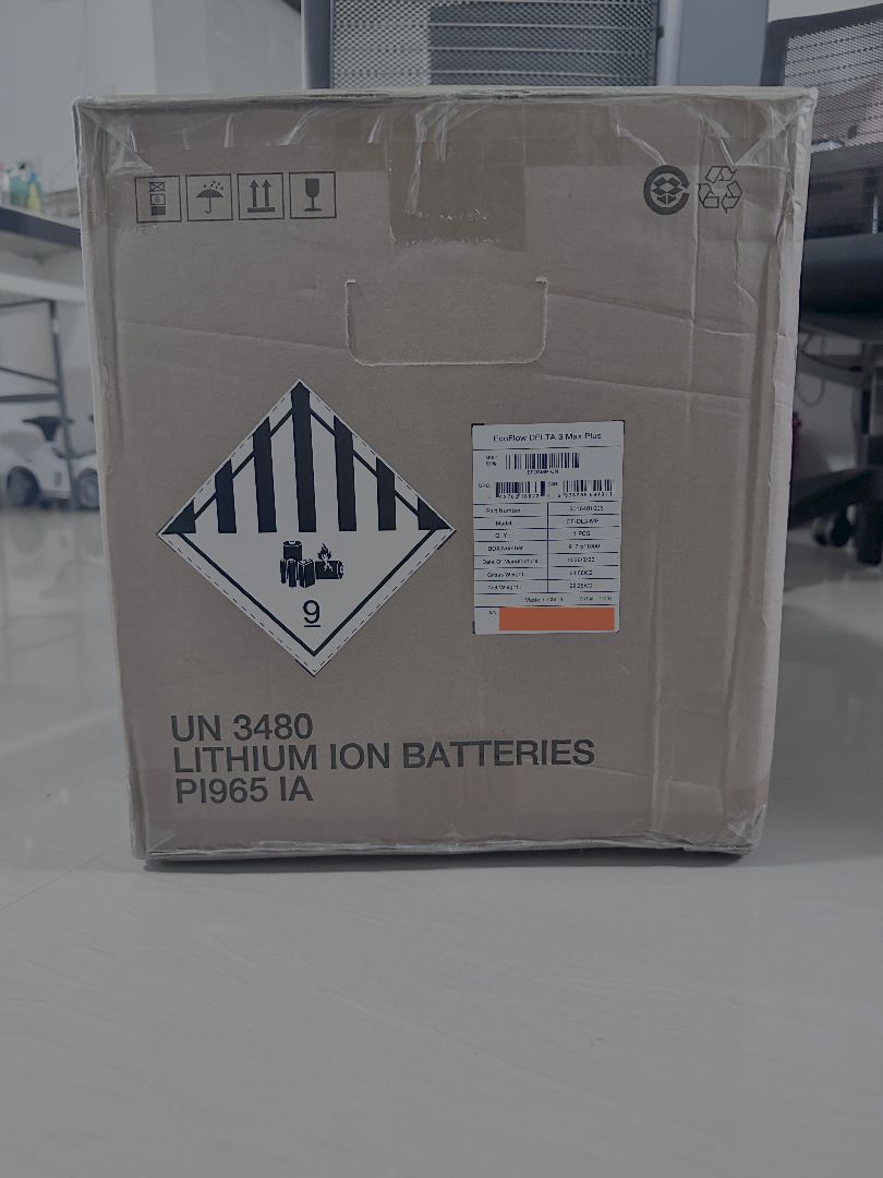 EcoFlow Delta 3 Max Plus 2kwh (Category: Electrical, Adaptors & Sockets) located in Trece Martires City. Submitted by fred070 (Listing ID 1457674353, Image 2). Description: - Ideal for camping and backup power - UN 3480 Lithium Ion Batteries PI965 IA compliant .