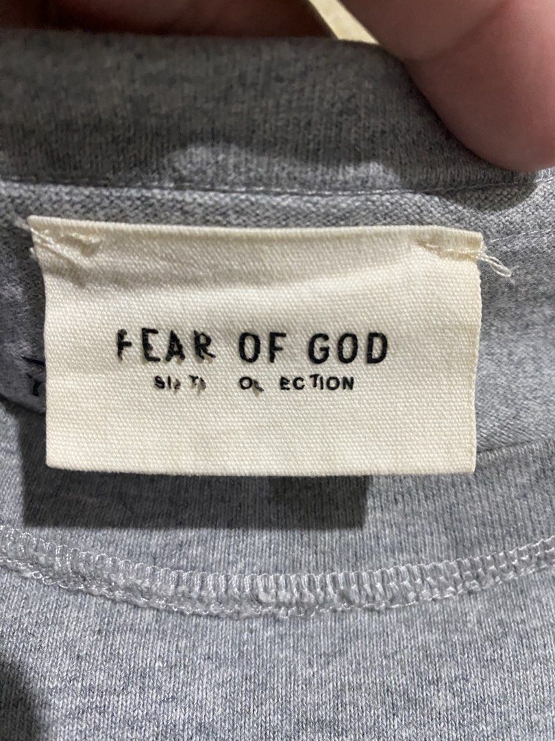 Fear Of God Sixth Coll (Category: Tshirts & Polo Shirts ) located in Alicia. Submitted by adorable-de (Listing ID 1457642537, Image 3). Description: Fear Of God Sixth collection Excellent condition no issue need wash fresh on bale kaka steam lang mga bossing laser print logo niya Boxy type siya boss solid nito ganda pa heavy cotton Size medium on tag dimensions width23’5 length27 colorrate9’8’10 350 plus shipping fee .