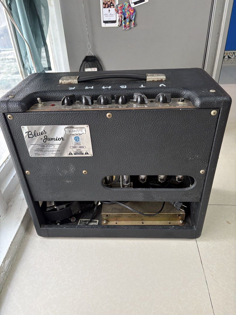 Fender Blues Jr (Category: Musical Instruments) located in Manila. Submitted by PragmaArchitect (Listing ID 1457705564, Image 2). Description: Fender blues Jr with built in 110-230v transformer. Issue: spring reverb not working. .