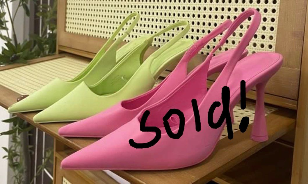 Forever 21 Lime Green Pointed Slingback Heels (Category: Heels) located in Paranaque City. Submitted by ysaclutters (Listing ID 1454426029, Image 2). Description: Size 9 Women Pink Heels SOLD ❌ Lime Green Heels AVAILABLE ✅ Never used outside. Tried it on only :).