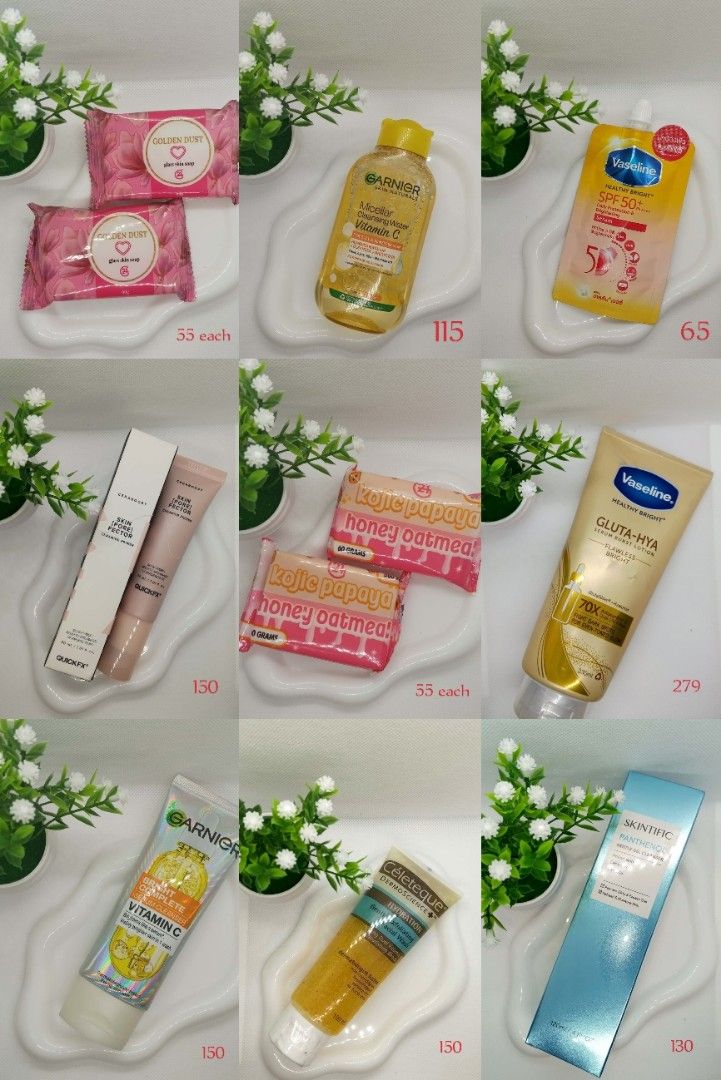 Garnier, Vaseline, Skintific, Eyelashes - Skincare Bundle (Category: Face Care) located in Manila. Submitted by rlndhenise (Listing ID 1457522564, Image 1). Description: HENLO!! AVAILABLE ONHAND PWEDE SA MGA RUSH NA GUSTO KUNIN AGAD ✨ - with discount po pag maraming binili pm lang po agad sa page namin sa Everything Era Location: Taytay Rizal | Pasig City Mod: Lalamove, SCO, J&T.