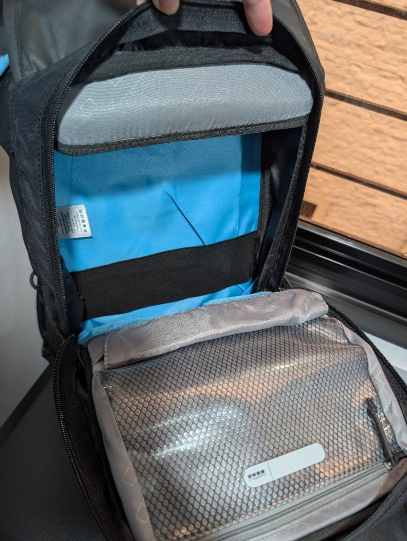 GoPro Be A Hero Seeker Backpack (Category: Camera Bags & Carriers) located in Santa Maria. Submitted by mjgaragesale (Listing ID 1457680368, Image 3). Description: GoPro Be A Hero Seeker Backpack ◉ Condition: 9.8/10 used a few times only ◉ 16–18L Lightweight & Compact ◉ Built-in shoulder & chest mounts for hands-free POV filming. ◉ Organized multiple compartments for quick access ◉ 15" Laptop padded sleeves ◉ Padded shoulder straps, back panel, a
