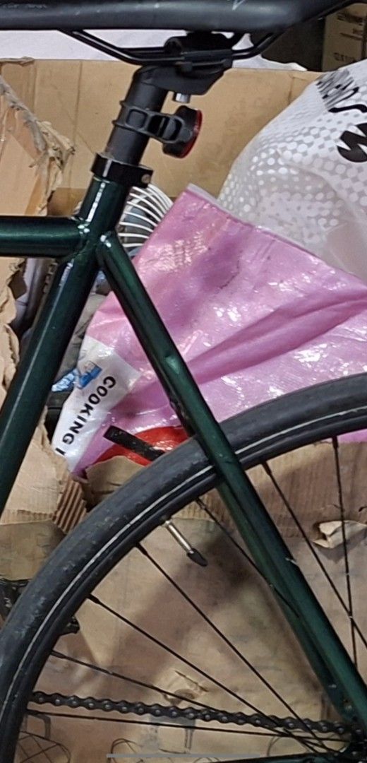 Green Fixed Gear Bicycle with Handlebar Bag Fender Strap (Category: Bicycles) located in Tarlac. Submitted by lawrencesa26076 (Listing ID 1457650215, Image 3). Description: - Green fixed gear bike - Black fork - Black rims - Comes with a black handlebar bag - Ready to ride - Ideal for city commuting or cruising - Feel free to ask questions FS FIXIE WITH FREEBIES SPECS: ALLOY STEM HONGAO ALLOY RISERBAR SPIN 4130 CHROMOLLY STEEL FRAME COMPASS TIRES