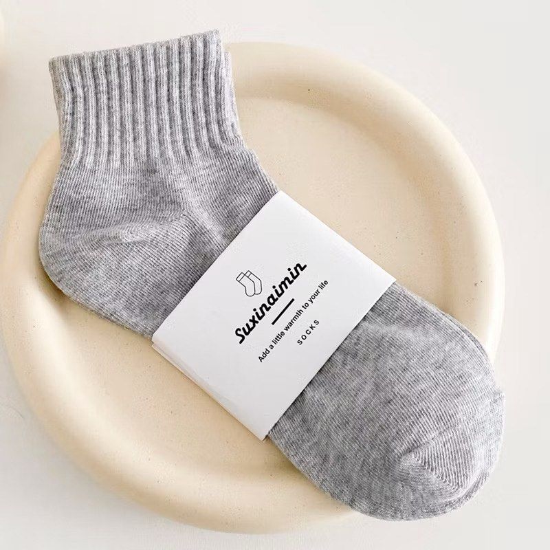 Grey Basic Socks (Category: Socks & Tights) located in Singapore. Submitted by shopsundayx (Listing ID 1457604040, Image 2). Description: .