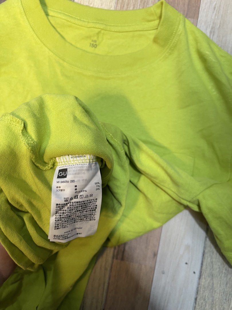 Gu (apple-green roundneck top) m-l (Category: Shirts) located in Baguio. Submitted by affordaprice_2600baguio (Listing ID 1457623206, Image 3). Description: .