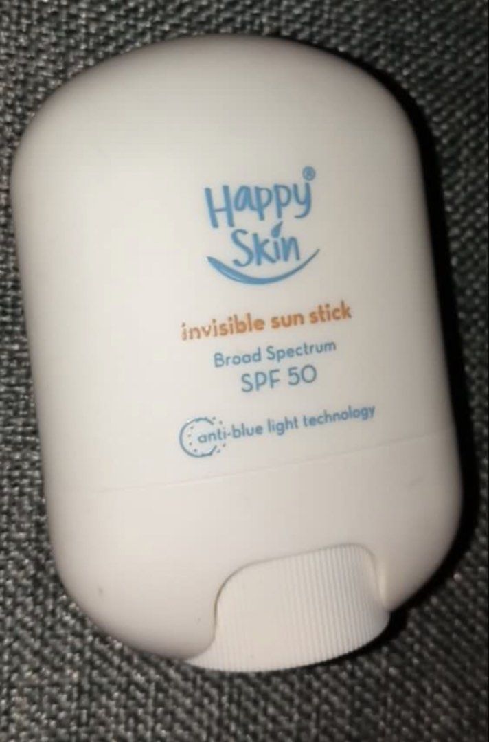 Happy skin invisible sun stick (Category: Makeup) located in Manila. Submitted by jessalover91631 (Listing ID 1457659223, Image 3). Description: Happy skin invisible sun stick Use twice almost new.