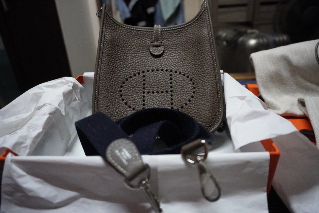 Hermes Evelyne TPM (Category: Luxury Bags & Wallets) located in Davao. Submitted by nomadfits (Listing ID 1457584896, Image 1). Description: Hermes Evelyne TPM Good as New and Complete With box, dustbag, booklet and receipt Bought in Hermes Greenbelt Location is in Davao and can ship via LBC paid by the buyer Only used a few times and no issues whatsoever..