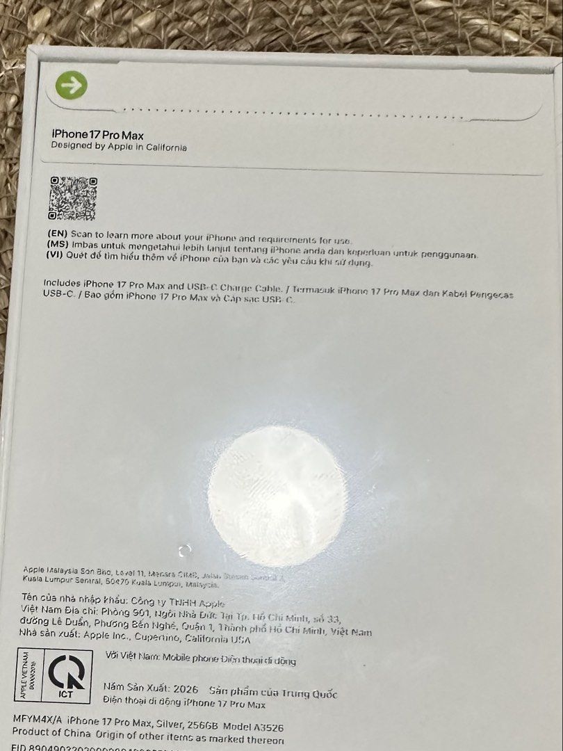 iPhone 17 Pro max 256 gb Smart locked (Category: iPhone 17 Series) located in Santa Rosa. Submitted by gshap (Listing ID 1457633304, Image 2). Description: 🔥‼️For sale ‼️🔥 iPhone 17 Pro Max 256GB (Sealed / Smart-Locked) • Status: Brand New & Factory Sealed • Storage: 256GB • Carrier: Smart-Locked • Date Released/Claimed: August 25, 2026 Pm is the 🔑.