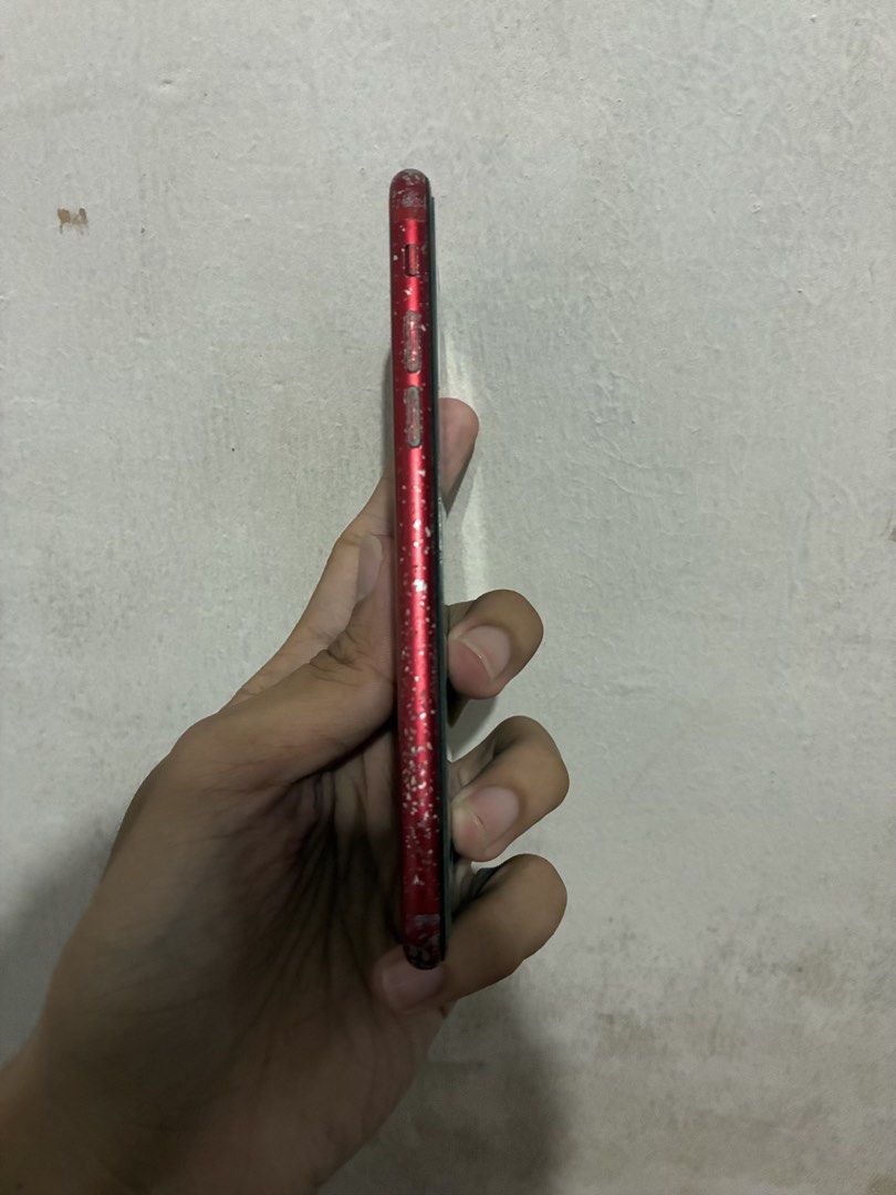 Iphone 8 64GB red (Category: iPhone 8 Series) located in Los Banos. Submitted by ragegarri30834 (Listing ID 1457588633, Image 3). Description: 84% Battery Health — Original 64GB Storage No SIM Restrictions / Openline Cameras working Speakers working All buttons working except Volume Down Performance is still smooth & usable HONEST ISSUES: • Cracked screen — does NOT affect performance/touch • Heavy paint chips & signs of usage • Volume Down butto