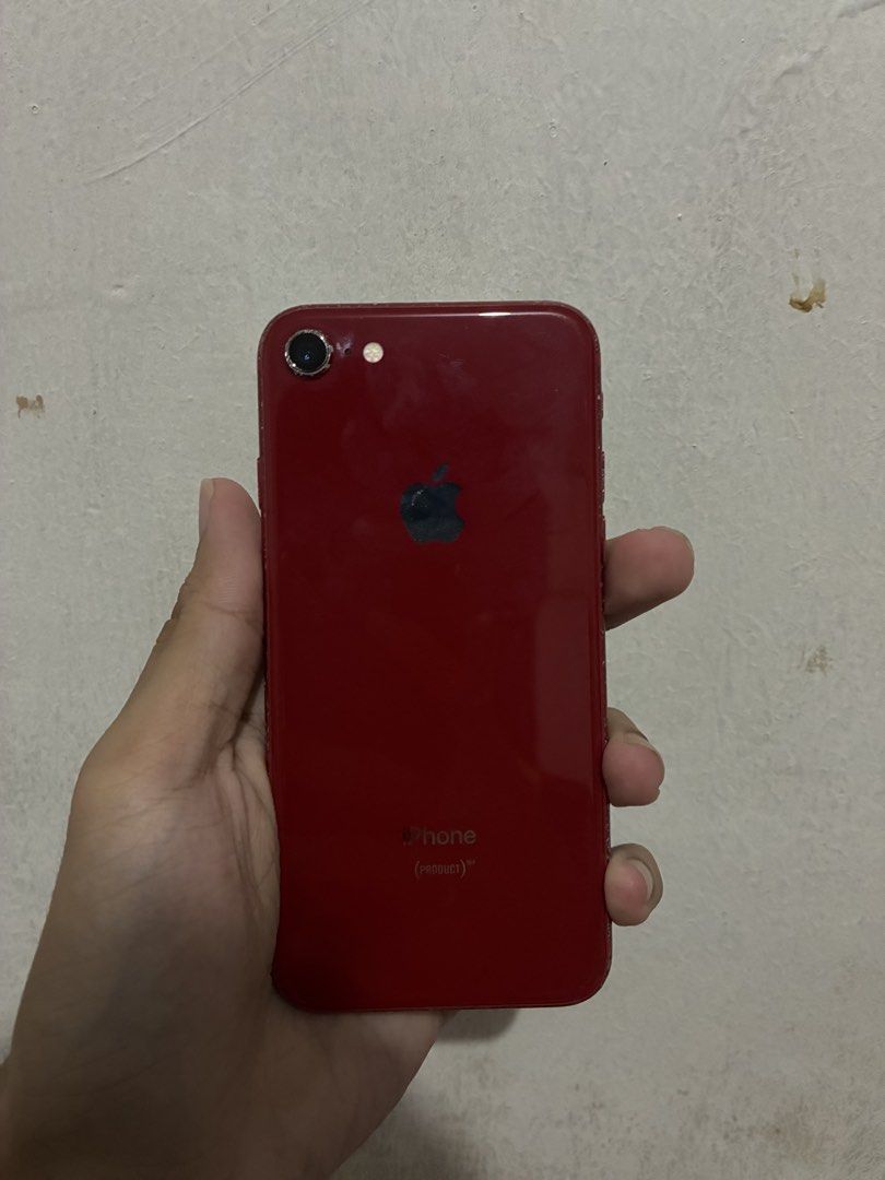 Iphone 8 64GB red (Category: iPhone 8 Series) located in Los Banos. Submitted by ragegarri30834 (Listing ID 1457588633, Image 1). Description: 84% Battery Health — Original 64GB Storage No SIM Restrictions / Openline Cameras working Speakers working All buttons working except Volume Down Performance is still smooth & usable HONEST ISSUES: • Cracked screen — does NOT affect performance/touch • Heavy paint chips & signs of usage • Volume Down butto