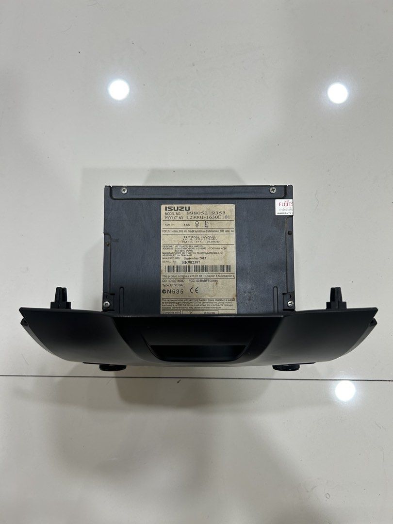 Isuzu DMAX Original Head Unit Stereo Fujitsu Ten (Category: Audio, Video, Alarm and other Electronic Accessories) located in Paranaque City. Submitted by keichi. (Listing ID 1457583753, Image 2). Description: Used no issue From 2014 Isuzu DMAX LS RFS: upgrade to android head unit Parañaque Loc Shipping or Pick-up.