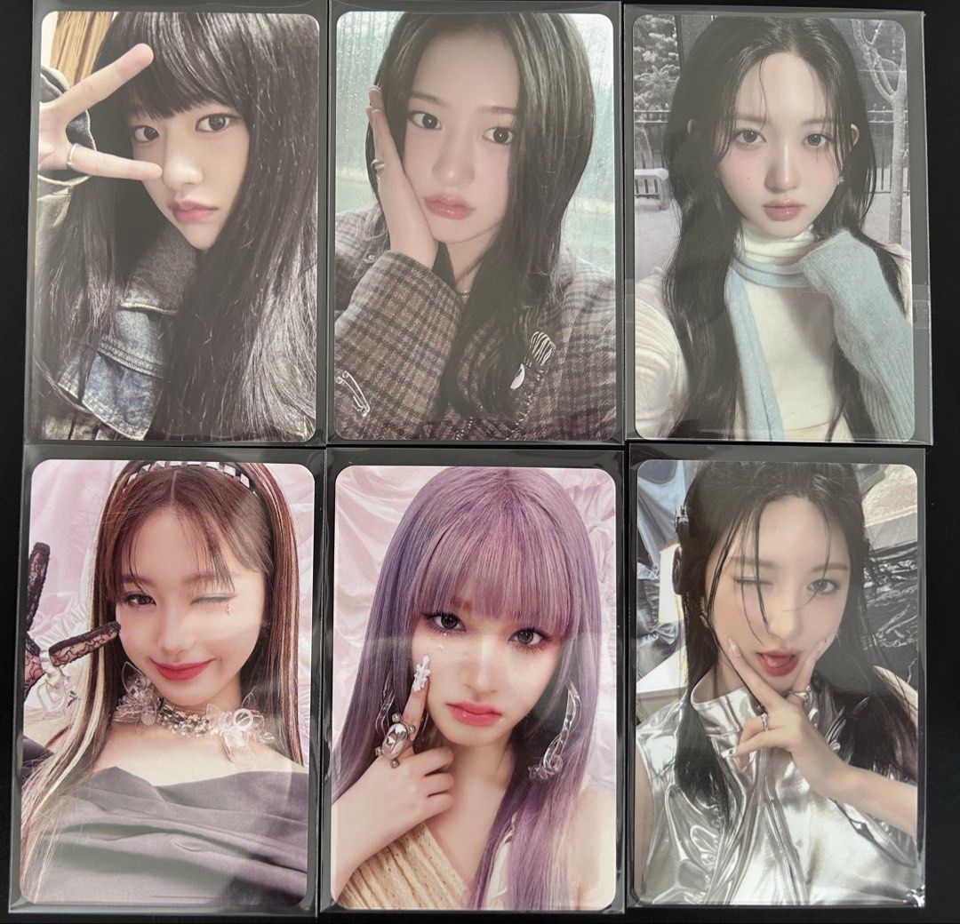 IVE photocards (Category: K-Wave Merchandise) located in Singapore. Submitted by gracie_sells (Listing ID 1457540486, Image 1). Description: WTS (prio), WTT 4.50 | 4.50 |8 4.50 | 5 | 4.50 ❌ = not available WTT for wishlist (dm for wl ) Pls dm if interested .