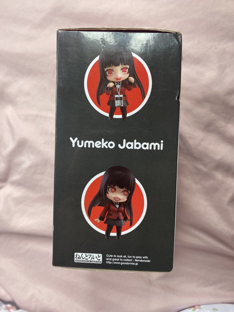 Kakegurui Nendoroid Yumeko (Category: Figurines & Statues) located in Manila. Submitted by yaboidreck (Listing ID 1457566511, Image 3). Description: Kakegurui Nendoroid original - Never used. Yumeko still in the plastic (No fingerprints too) - Bought in Japan a couple of years ago - Box has flaws as seen in the pics but the inside is still well maintained - Last price for this MOD: Lalamove or J&T.