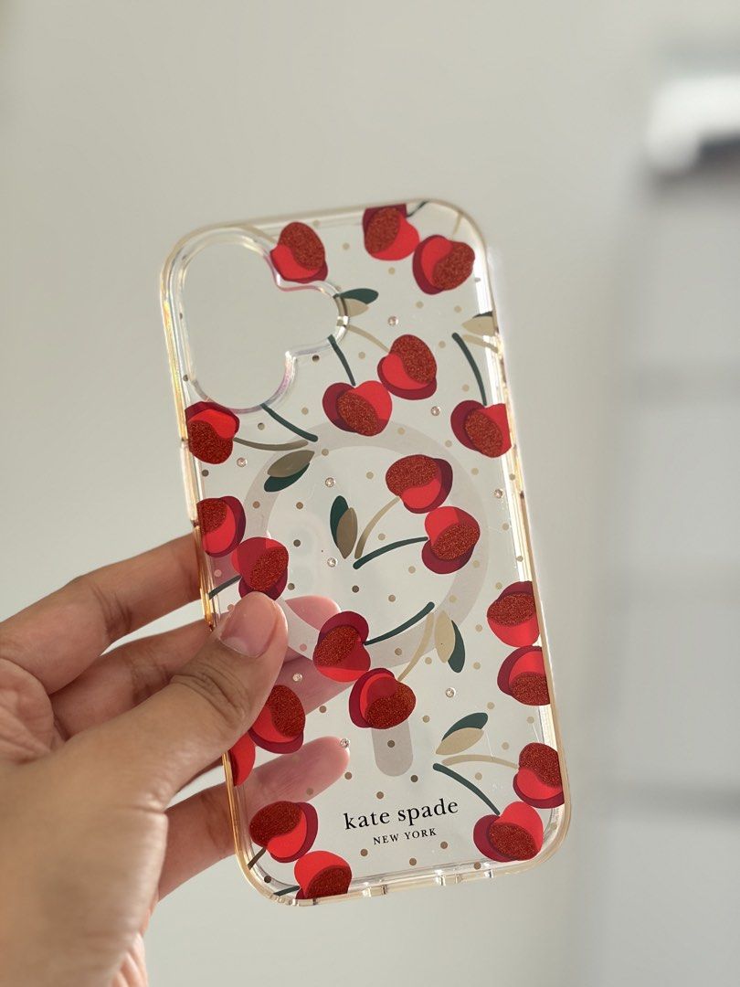 Kate Spade Protective Hardshell fruit case for iphone 17 base (Category: Cases & Sleeves) located in Manila. Submitted by devlisha (Listing ID 1457580623, Image 2). Description: ***decluttering*** -bought last june 15 only -few hairline scratches -comes with its original box .