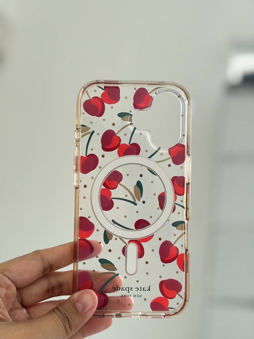 Kate Spade Protective Hardshell fruit case for iphone 17 base (Category: Cases & Sleeves) located in Manila. Submitted by devlisha (Listing ID 1457580623, Image 3). Description: ***decluttering*** -bought last june 15 only -few hairline scratches -comes with its original box .