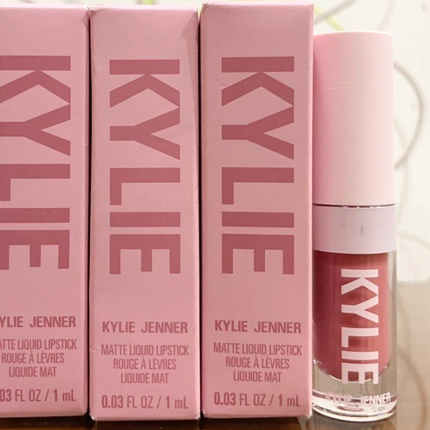 Kylie Jenner Matte Liquid Lipstick (Category: Makeup) located in Pasig City. Submitted by deluxuryshop (Listing ID 1457556820, Image 1). Description: - Authentic Kylie Jenner Matte Liquid Lipstick - Shade: Rosy Pink - Finish: Matte Sold per pc brand new and authentic - Ideal for everyday wear.