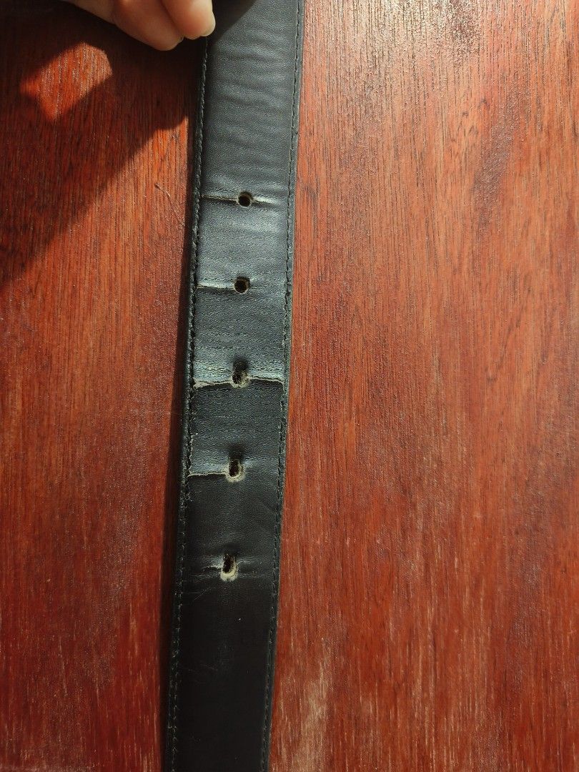 Lanvin Black Leather Belt Silver Buckle (Category: Belts) located in San Jose del Monte. Submitted by m_nshop (Listing ID 1457615205, Image 3). Description: - Authentic Lanvin black leather belt - Features a sleek silver-toned buckle - Multiple holes for adjustable sizing from Japan Auction payment first lalamove or jnt courier.