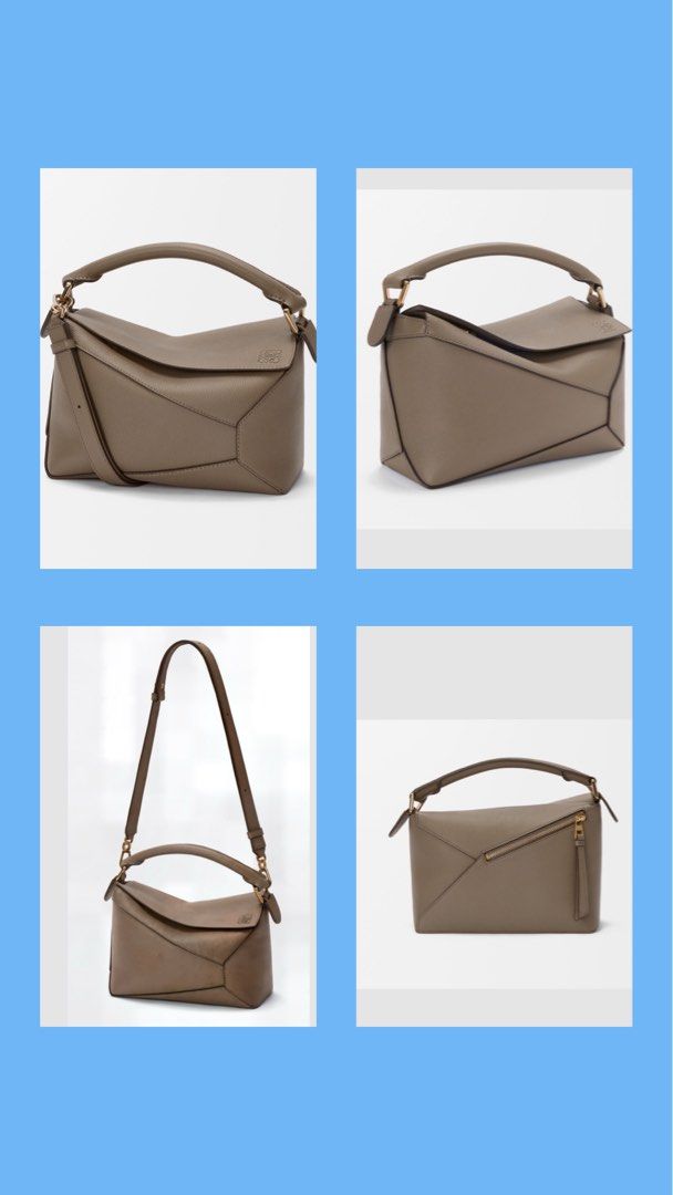 LOEWE Small Puzzle Edge Bag Clay (Category: Luxury Bags & Wallets) located in Pasig City. Submitted by maan008 (Listing ID 1445127777, Image 3). Description: Authentic - purchased from Barcelona Flagship Store with dust bag, box and paper bag included - LOEWE Small Puzzle Edge bag in soft grained calfskin - Color: Clay - Brand new with original tags RFS: extra piece .
