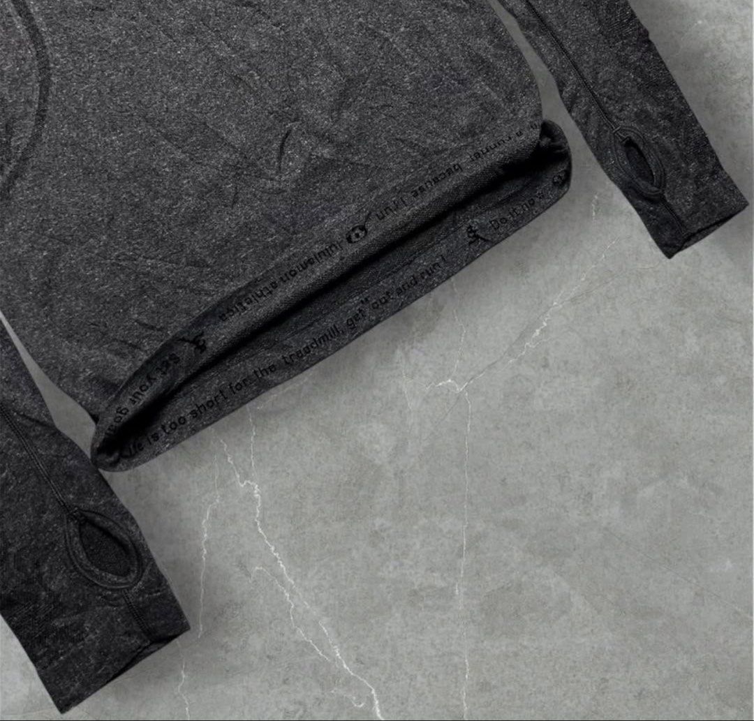 Lululemon active wear longsleeve (Category: Activewear) located in Davao. Submitted by quickootd (Listing ID 1457577733, Image 3). Description: bought here from carousel too bug for me dimension 15 width 27 length no tags in good condition.