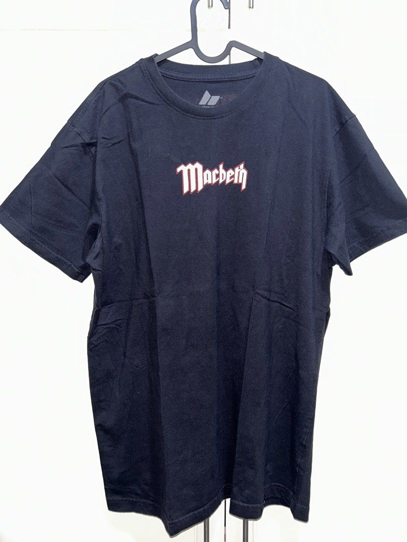Macbeth Black T-shirt with backprint (Category: Tshirts & Polo Shirts ) located in Cabanatuan. Submitted by sacreboyihi (Listing ID 1457671528, Image 1). Description: RFS: Decluttering Lightly Used XXL Slim Fit Macbeth based.