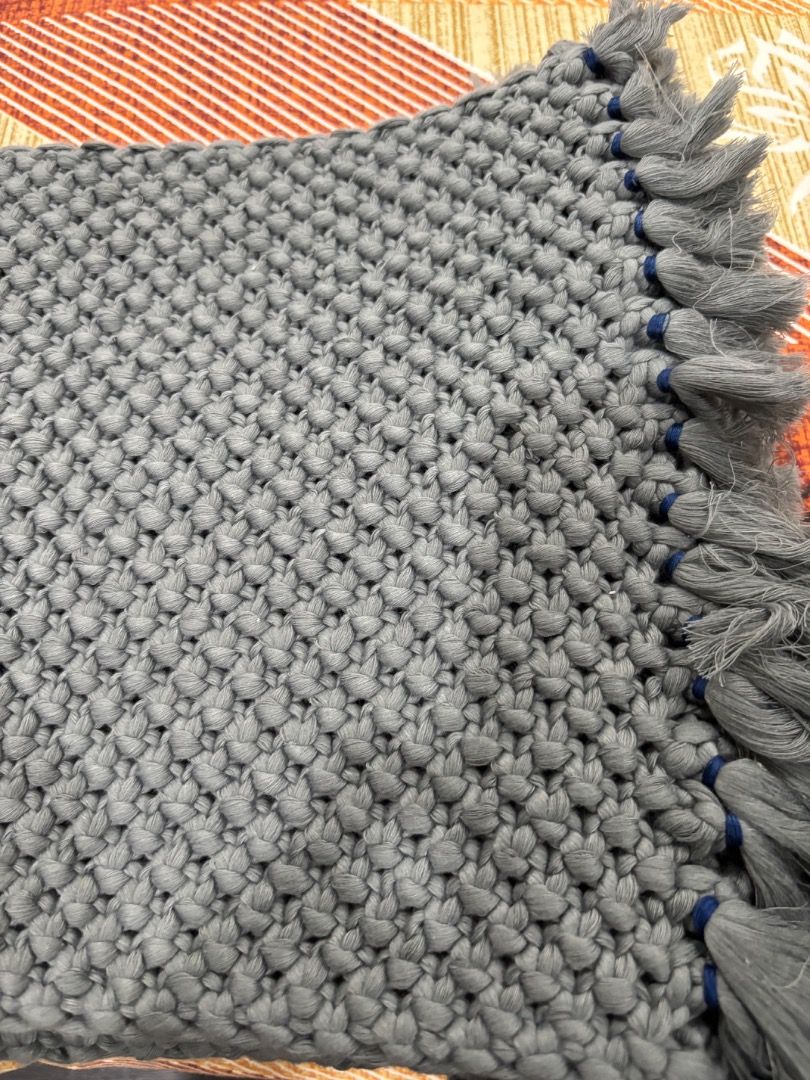 Macrame Table Mat (Category: Cushions & Throws) located in Singapore. Submitted by teaboutique (Listing ID 1457585613, Image 2). Description: Brand new hand knitted Macrame Table mat, set of 6 .