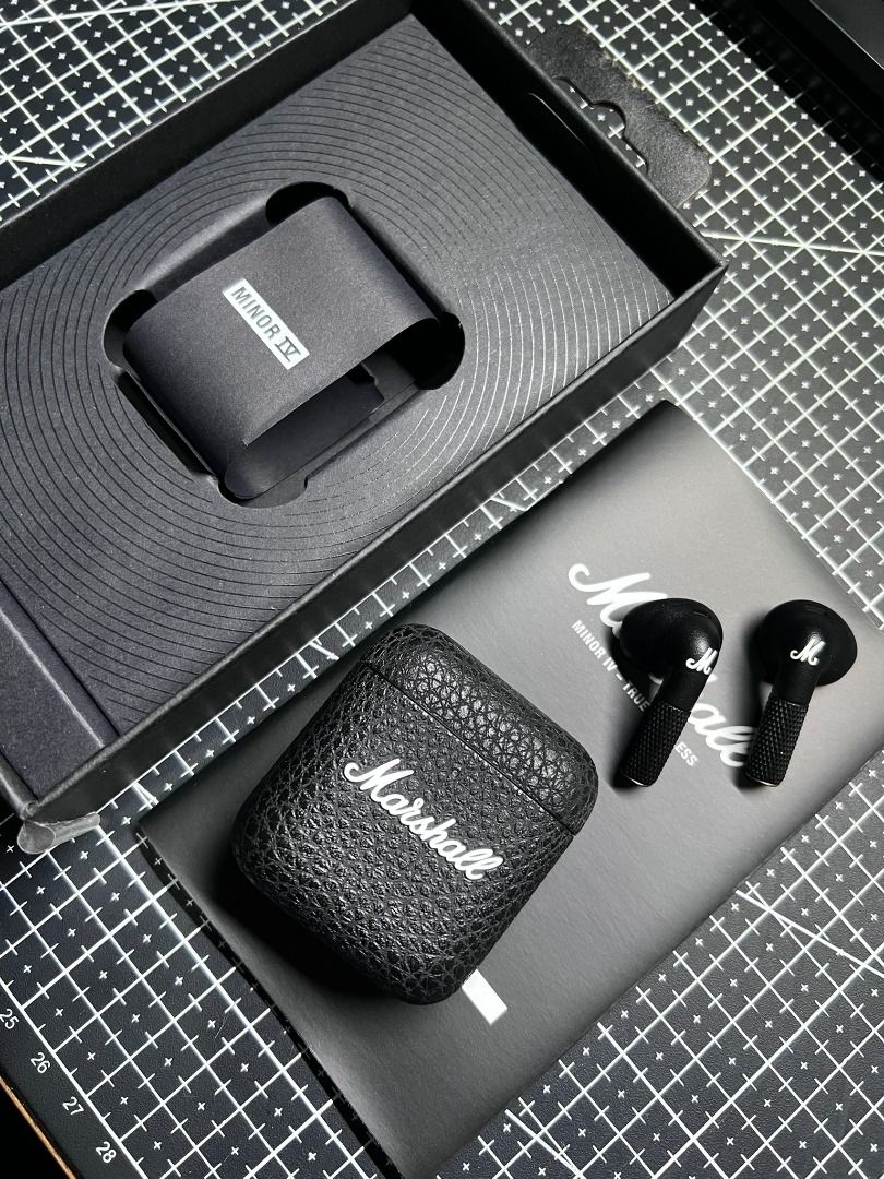 Marshall Minor IV (Category: Earphones) located in Marikina City. Submitted by tsversion0013 (Listing ID 1457686631, Image 1). Description: For sale Marshall Minor IV ✅ 100% Authentic. Original. ✅ 99% Smooth. Looks good as new. ✅ Very Presentable. ✅ Good working Condition. ✅ Compatible with any devices with Bluetooth ✅ Compatible with the Marshall App. ❌ NO issues or defects. ❌ Never been opened or repaired. SPECS : • Marshall Signature Sound • O