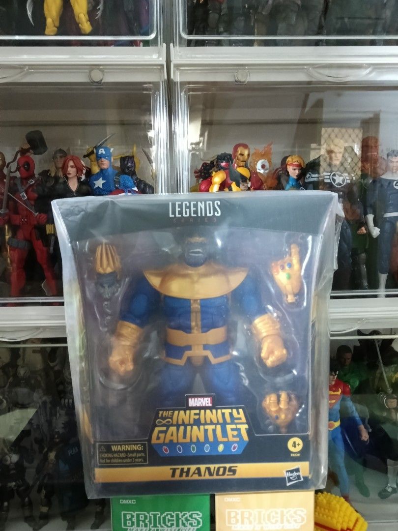 Marvel Legends The Infinity Gauntlet Thanos Action Figure (Category: Figurines & Statues) located in Manila. Submitted by elgato1946 (Listing ID 1457566959, Image 1). Description: - Marvel Legends Thanos action figure - From The Infinity Gauntlet series - 6-inch scale - Brand new in original packaging - Packaging has minor shelf wear - A must-have for any Marvel fan's collection.