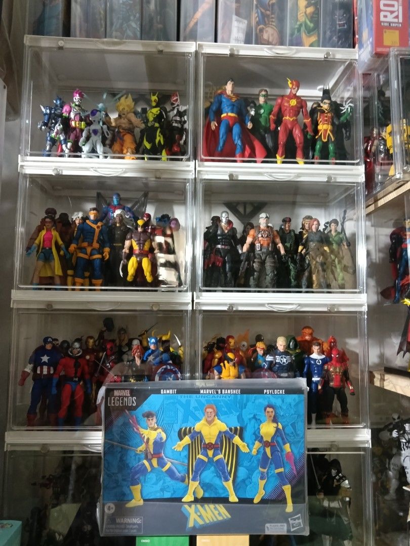 Marvel Legends X-Men Gambit, Banshee, Psylocke Action Figure Set (Category: Figurines & Statues) located in Manila. Submitted by elgato1946 (Listing ID 1457561402, Image 2). Description: - Marvel Legends X-Men action figure set - Features Gambit, Banshee, and Psylocke - From The Uncanny X-Men line - Brand new, in original packaging - Perfect for Marvel collectors - Recommended for ages 4 and up.