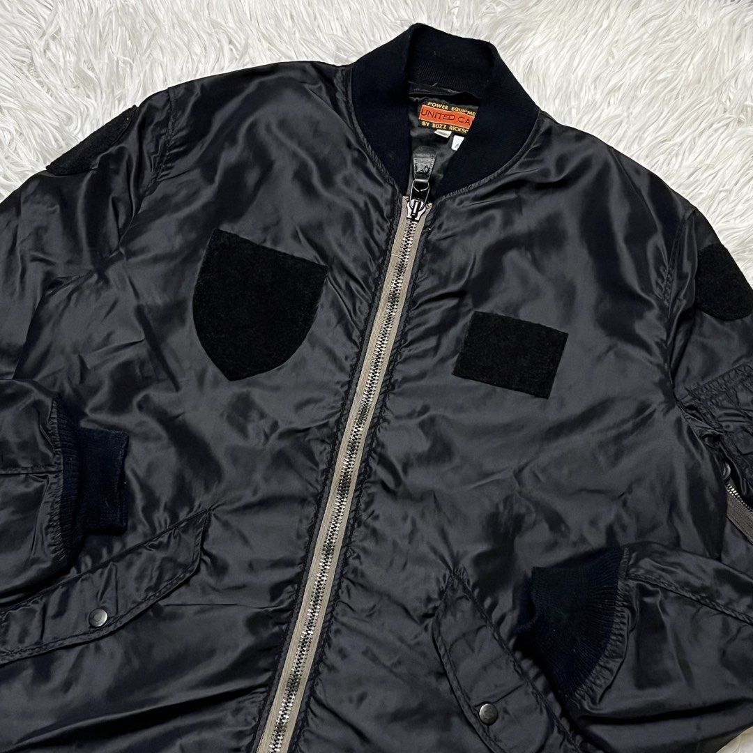 Military jacket (Category: Coats, Jackets and Outerwear) located in Baguio. Submitted by sellingtonshop (Listing ID 1457545930, Image 2). Description: q6. United Carr by Buzz Rickson’s Bomber Jacket Size: M fits L Dimes: 27*24 Condition: excellent Issue: none Mine: 1680 Steal: 1880 Grab: 2080.