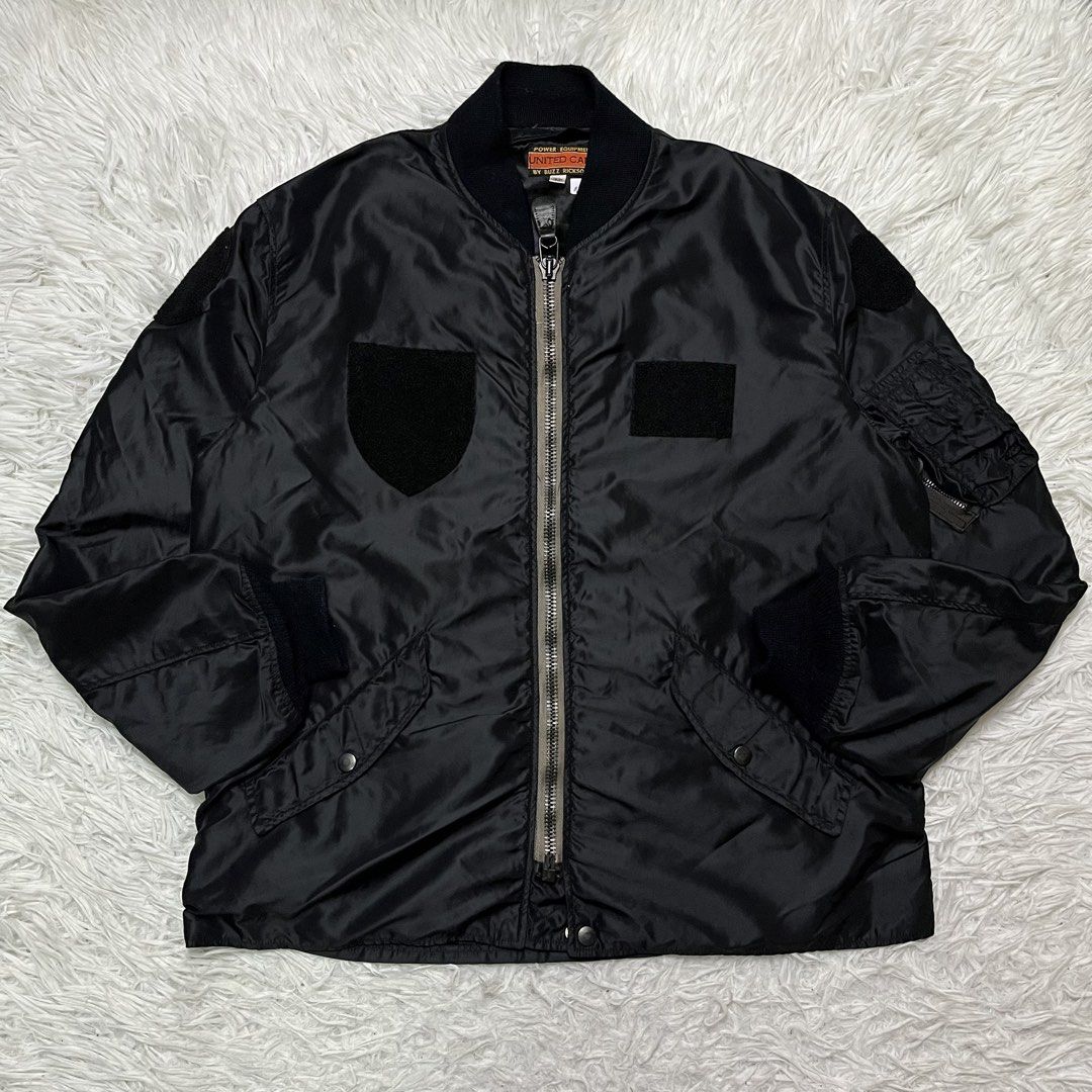 Military jacket (Category: Coats, Jackets and Outerwear) located in Baguio. Submitted by sellingtonshop (Listing ID 1457545930, Image 1). Description: q6. United Carr by Buzz Rickson’s Bomber Jacket Size: M fits L Dimes: 27*24 Condition: excellent Issue: none Mine: 1680 Steal: 1880 Grab: 2080.
