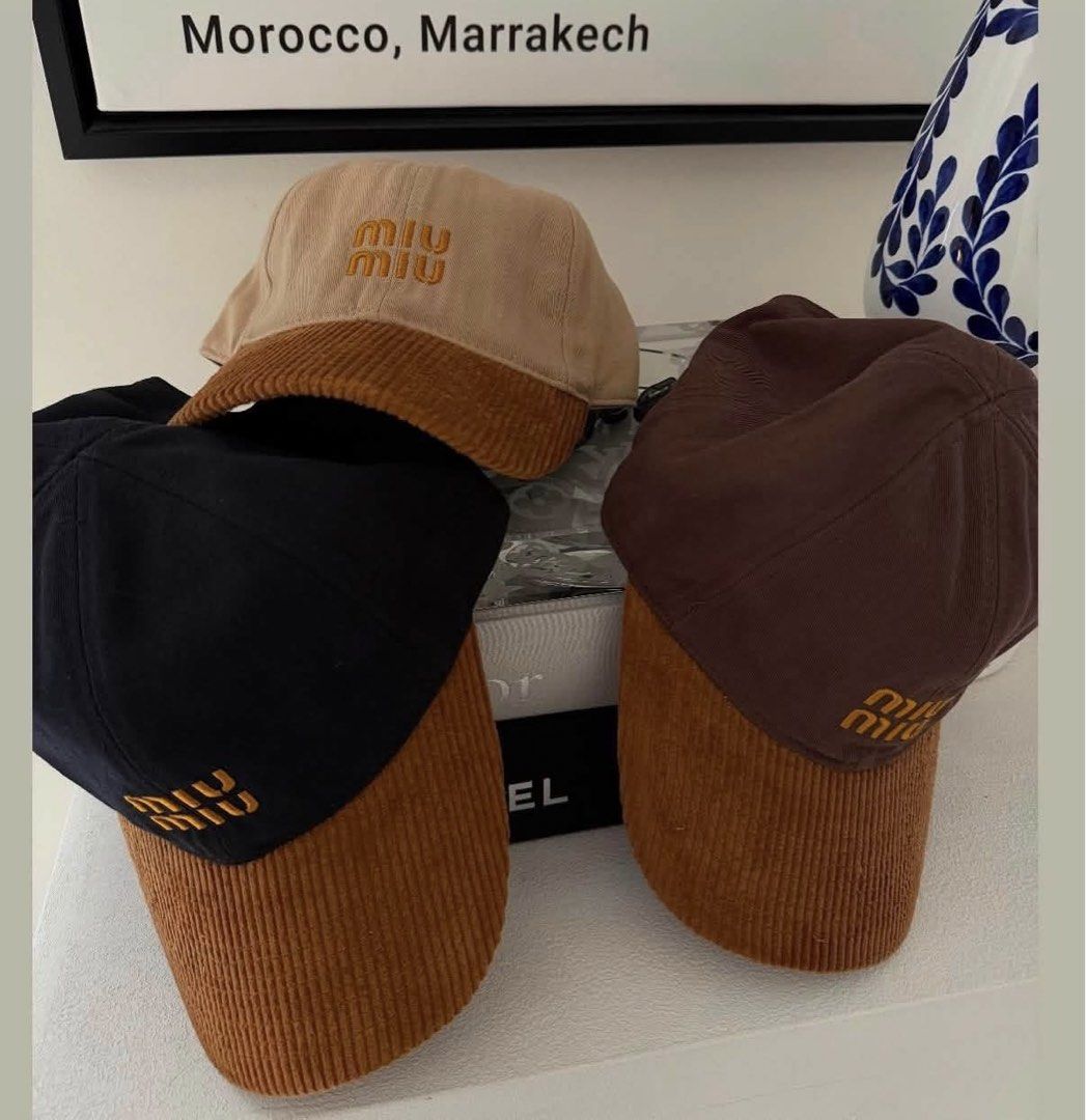 Miu miu baseball cap (Category: Luxury Accessories) located in Quezon City. Submitted by designerstuffph (Listing ID 1457527918, Image 1). Description: Authentic 10k each No box.