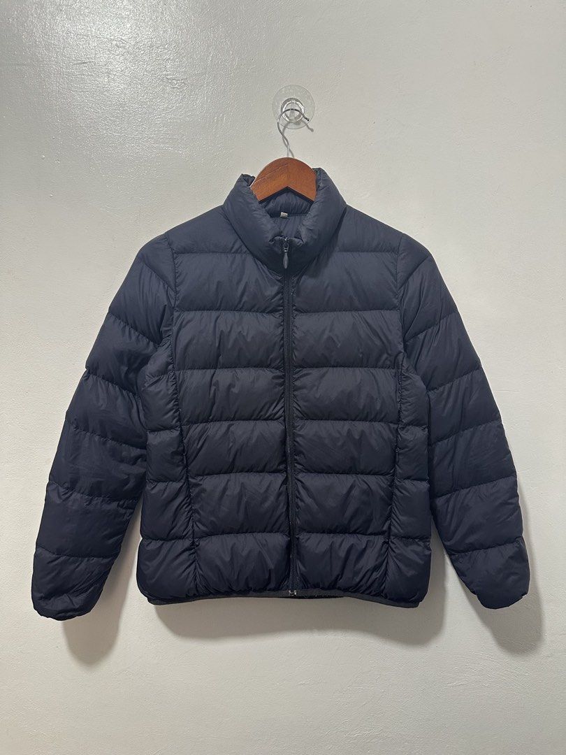 Muji Blue Light Puffer Jacket Women Small (Category: Coats, Jackets and Outerwear) located in Balanga. Submitted by winterlab_ph (Listing ID 1457552569, Image 3). Description: Code: A727 Width: 18.5 Length: 22.5 Shoulders: 14.5 Sleeves: 23.
