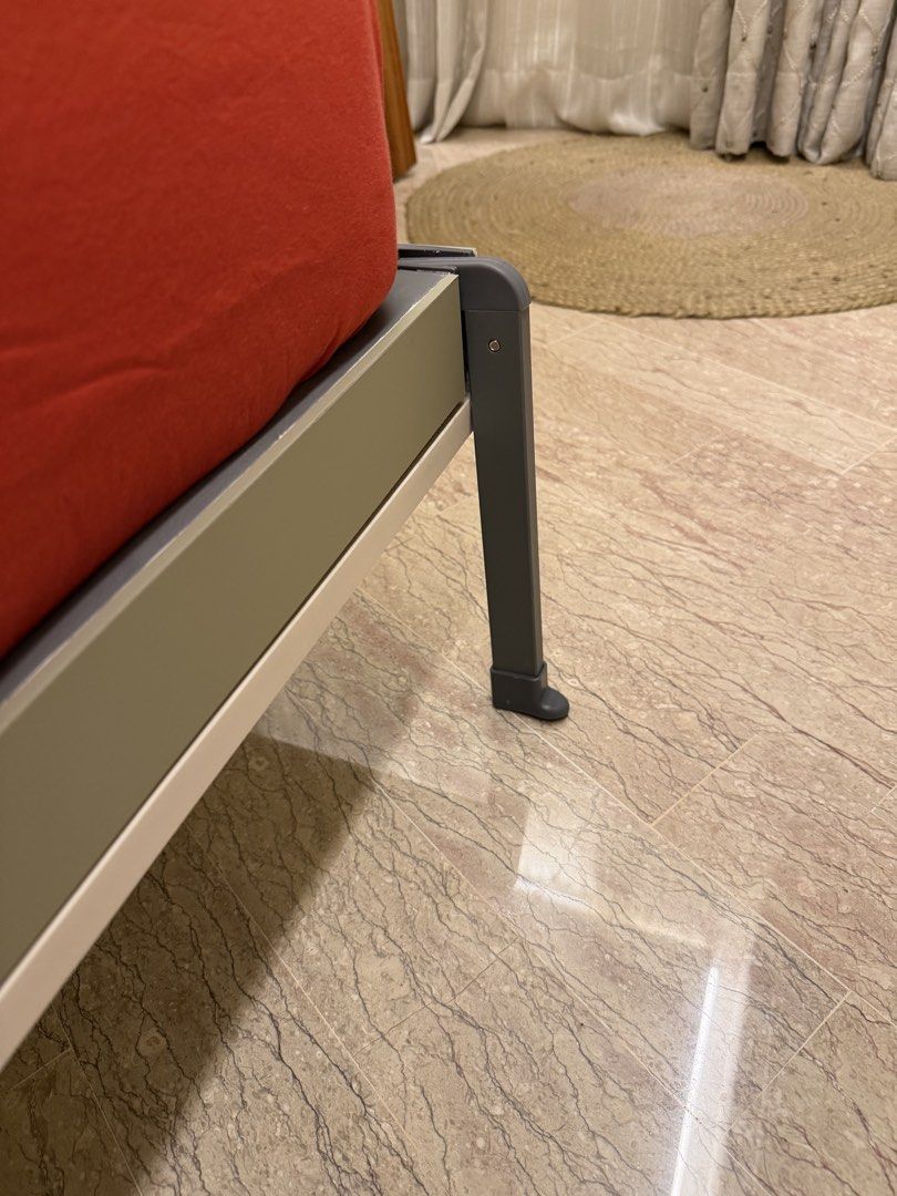 Murphy Bed (Category: Bed Frames & Mattresses) located in Singapore. Submitted by gurangad.1 (Listing ID 1457666359, Image 3). Description: - Space-saving Murphy bed - maximum bed frame dimension measured at the wall height and width of end product is 210cm height x 160 cm width - only selling the Murphy bed frame and mechanism - happy to sell the firm ikea mattress as well - bed was installed 1.5yrs ago with original plan to convert into study p