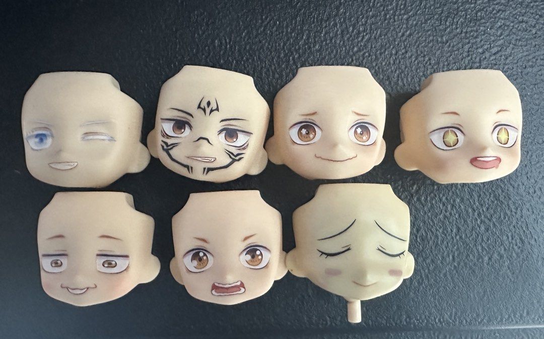 Nendoroid Face Plates (Category: Figurines & Statues) located in Quezon City. Submitted by robynmaeb (Listing ID 1457528431, Image 1). Description: - Custom faceplates except for Sebastian - 400 each - Take all for 2000.