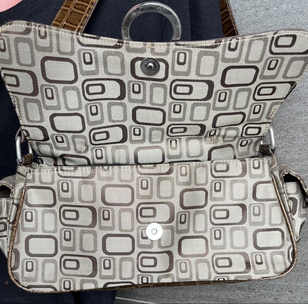 Nine west patterned (Category: Shoulder Bags) located in Cainta. Submitted by klejre (Listing ID 1457554948, Image 3). Description: Retro taffeta fabric Very nice in person.