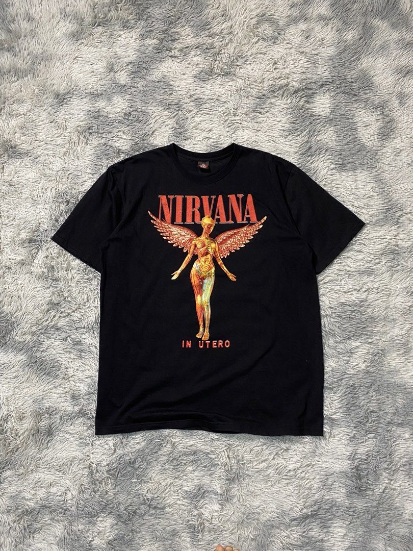Nirvana Oversized Shirt (Category: Tshirts & Polo Shirts ) located in Solano. Submitted by solothrifting (Listing ID 1457704200, Image 1). Description: Nirvana Oversized Shirt Condition: 9.5/10 Size on tag: 2XL.