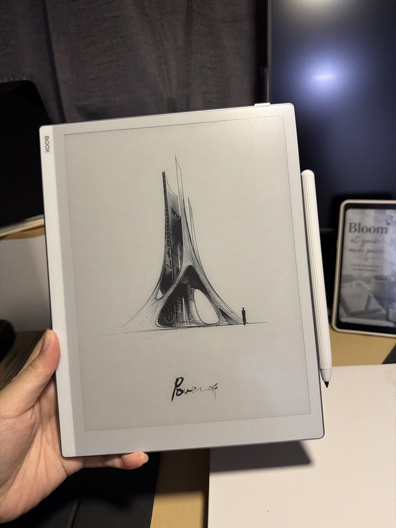 Onyx BOOX Go 10.3 Series E-reader with Stylus and Case (Category: E-Readers) located in Mandaluyong City. Submitted by msmika (Listing ID 1457613787, Image 2). Description: - Onyx BOOX Go 10.3 - Color white - Includes original stylus - Comes with a black magnetic folio case - Magnetic stylus attachment - 64 GB storage - 4GB RAM - complete inclusions RFS: need extra funds.