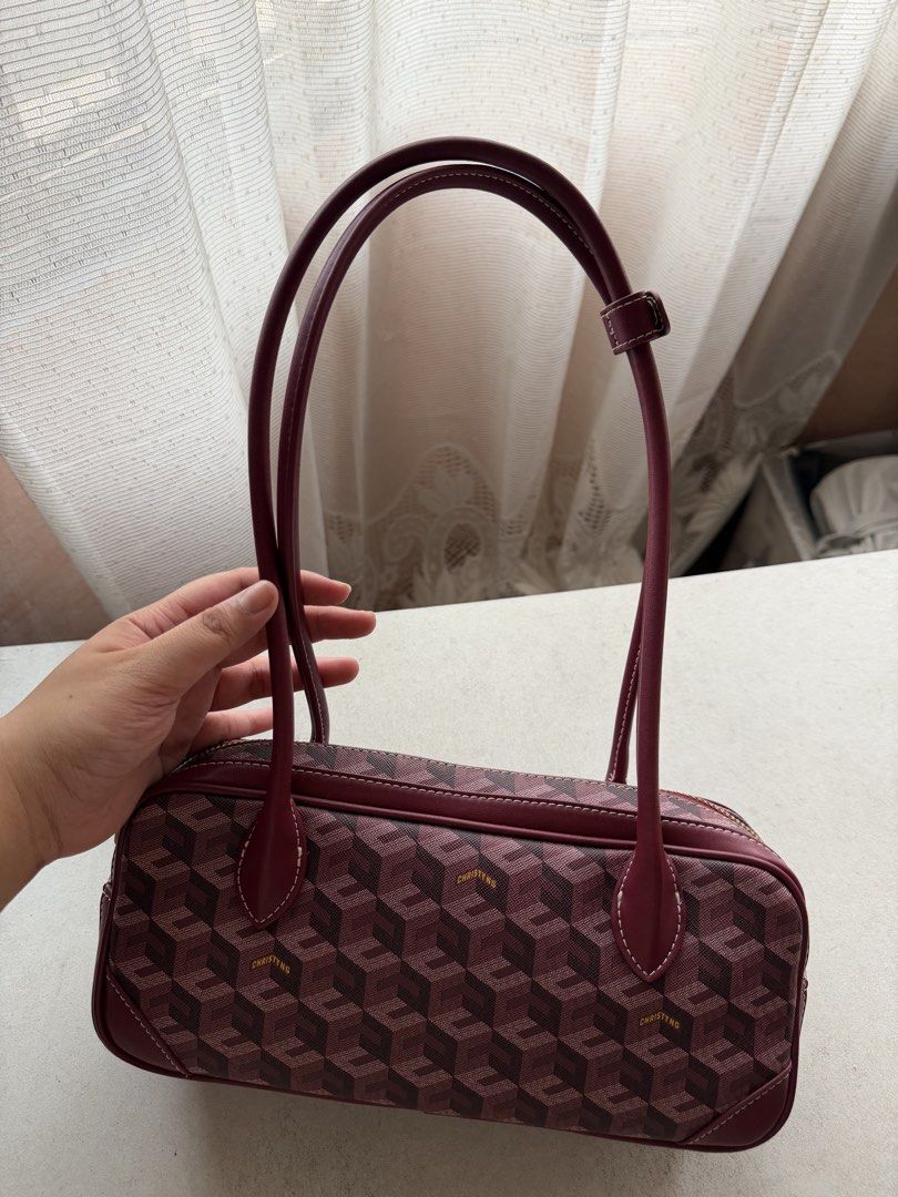 [ORIGINAL] Christy Ng Marcelo Shoulder Bag (Category: Shoulder Bags) located in Manila. Submitted by babycherub (Listing ID 1457611020, Image 2). Description: - 1st Edition of Marcelo Bag in Burgundy color (this is no longer available in stores so get it now!) - Bought from P3,500 original SRP - Inclusive of dustbag - Payment first before shipping!.