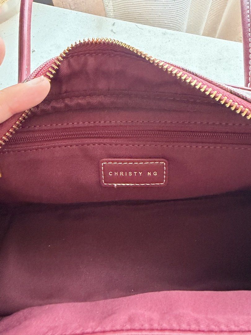 [ORIGINAL] Christy Ng Marcelo Shoulder Bag (Category: Shoulder Bags) located in Manila. Submitted by babycherub (Listing ID 1457611020, Image 3). Description: - 1st Edition of Marcelo Bag in Burgundy color (this is no longer available in stores so get it now!) - Bought from P3,500 original SRP - Inclusive of dustbag - Payment first before shipping!.