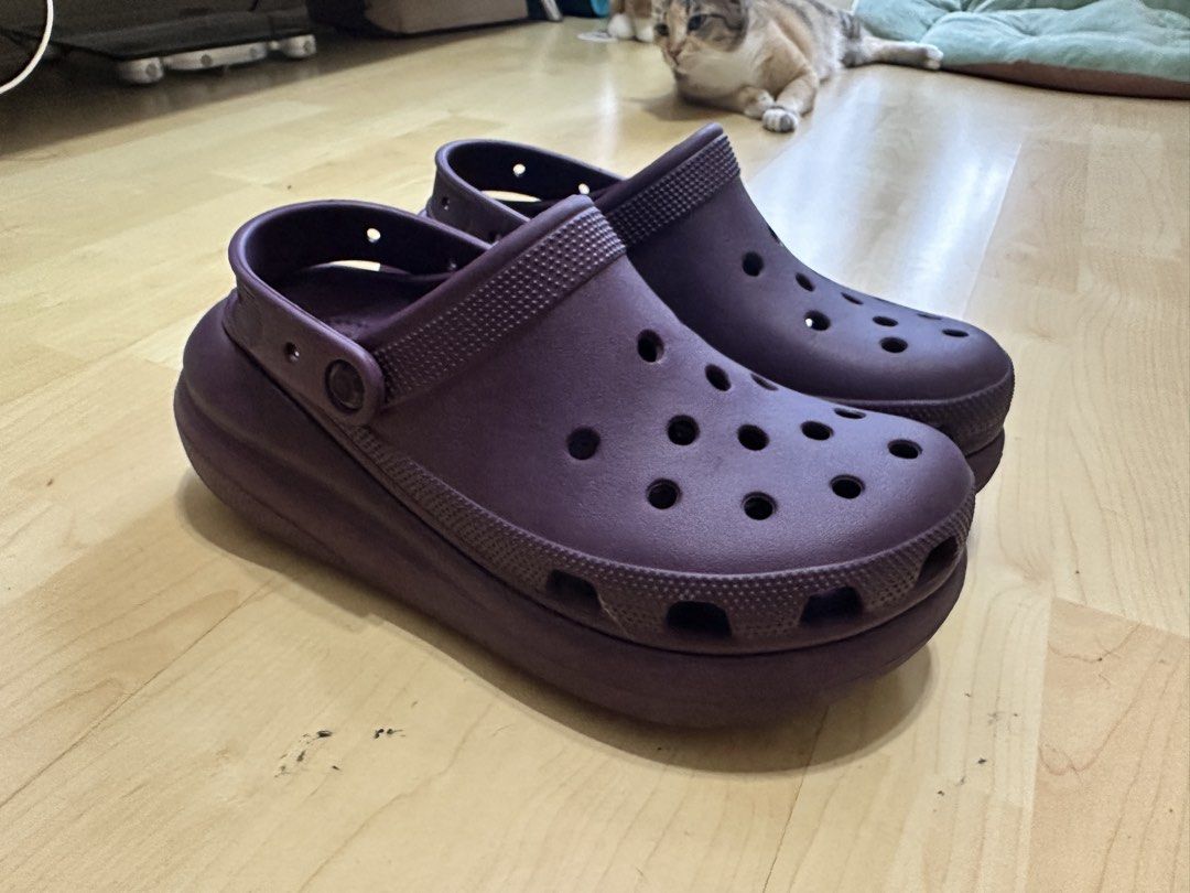 Original Crocs Mega Crush Clogs (Category: Slippers and slides) located in Manila. Submitted by gcgarcia (Listing ID 1457641677, Image 2). Description: - Deep purple Platform Crocs - Classic clog design - Iconic Crocs comfort footbed - Easy slip-on style - Adds a bit of height - Perfect for casual outings.