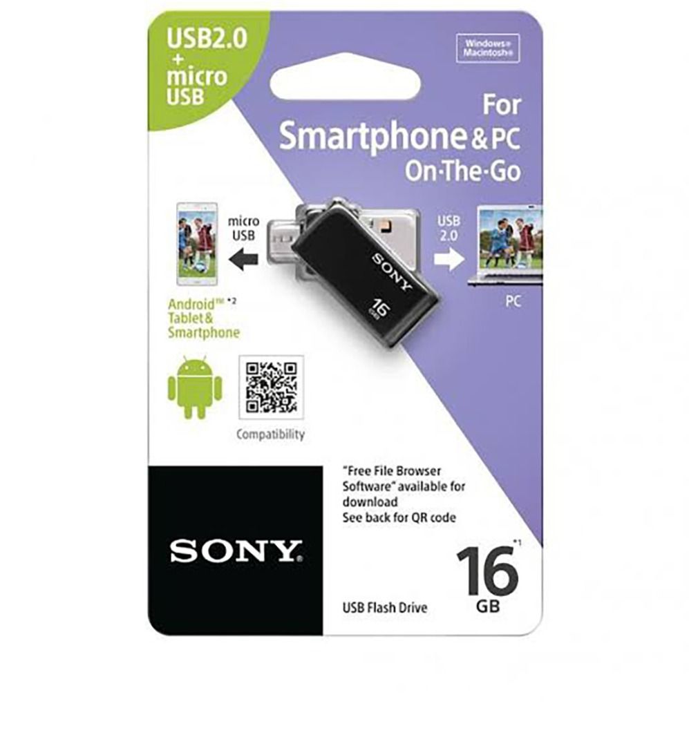 Original Sony USB Flash Drive for Micro USB and USB 2.0 (Category: Hard Disks & Thumbdrives) located in Manila. Submitted by gw8shop (Listing ID 1457604005, Image 2). Description: .